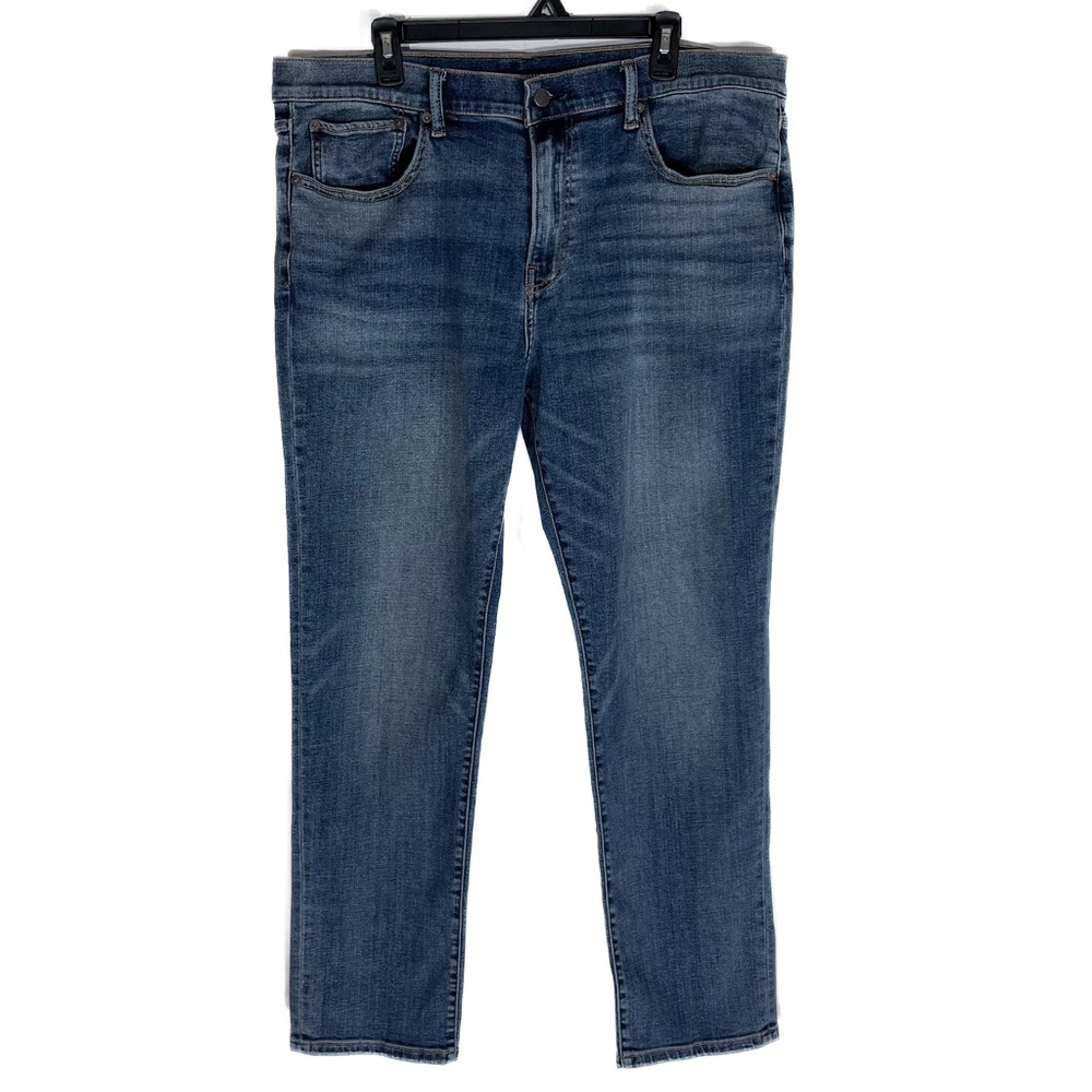 Lucky Brand 223 Straight Leg Stretch Denim Jeans Dark Wash Blue Men's 38x31
